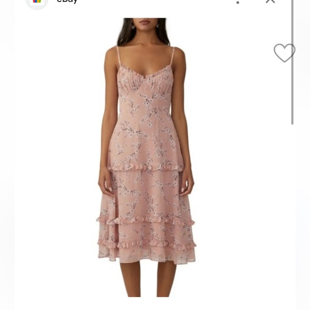 Fame and Partners Pink floral dress